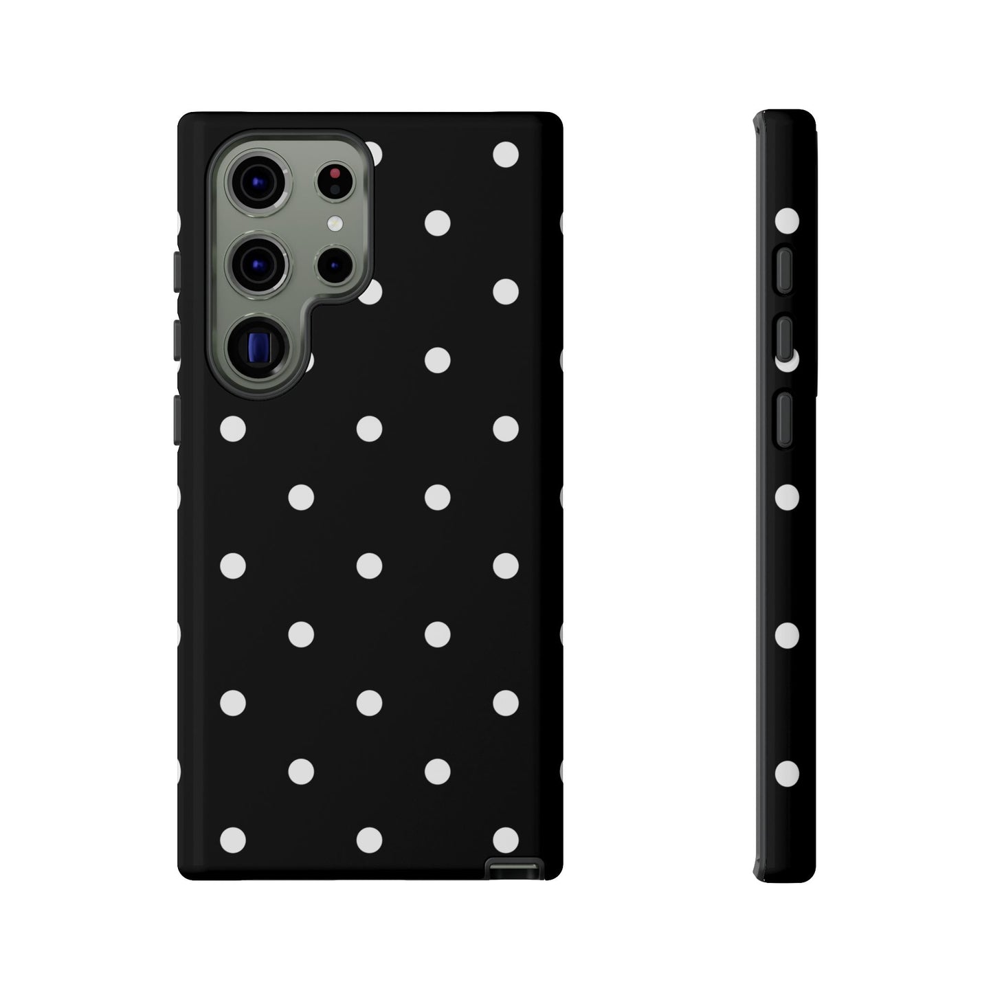 Black Polka Dot Tough Phone Case