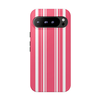 Pink Prep Stripe Tough Phone Case