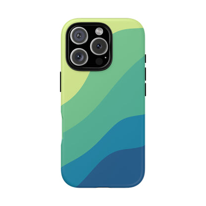 Coastal Green Wave Tough Phone Case