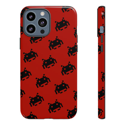 Red Pixel Alien Tough Phone Case