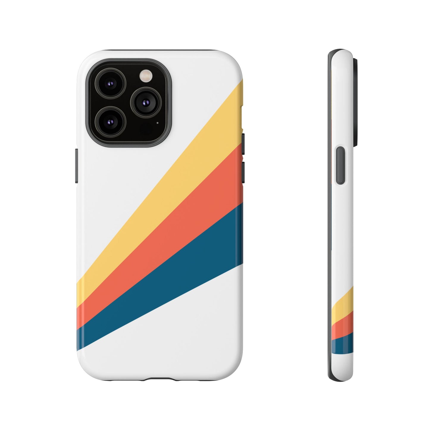 Diagonal Color Stripe Tough Phone Case