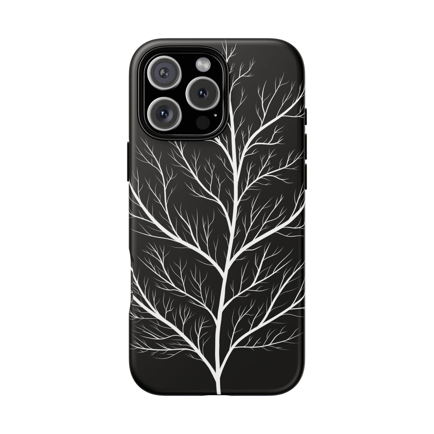 White Tree Silhouette Tough Phone Case