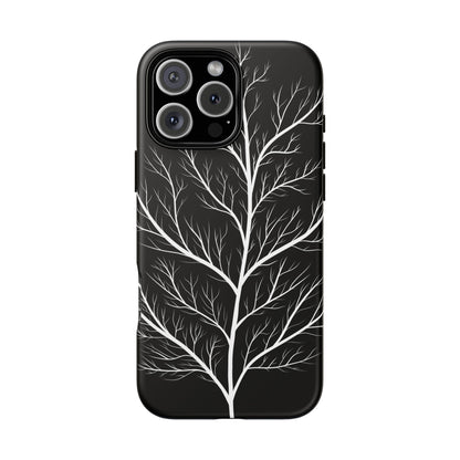 White Tree Silhouette Tough Phone Case