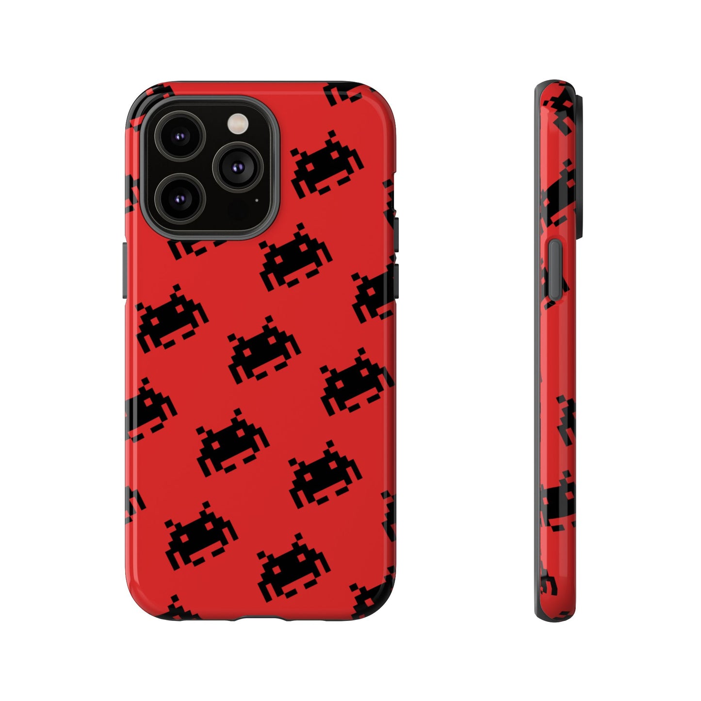 Red Pixel Alien Tough Phone Case