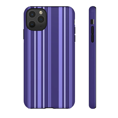 Berry Violet Stripe Tough Phone Case
