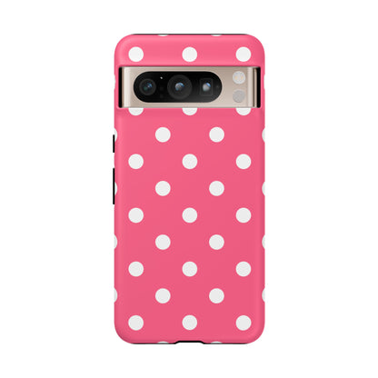 Bubblegum Pink Polka Dot Tough Phone Case