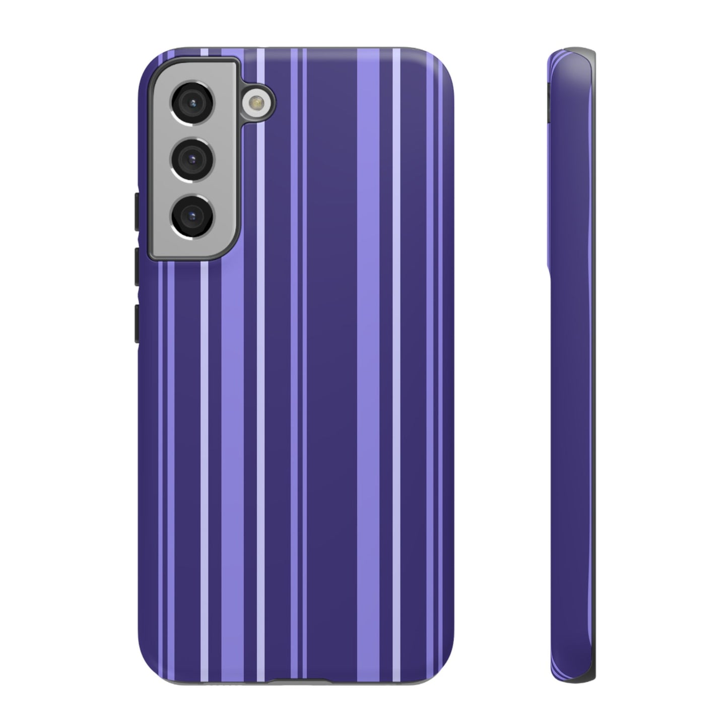 Berry Violet Stripe Tough Phone Case