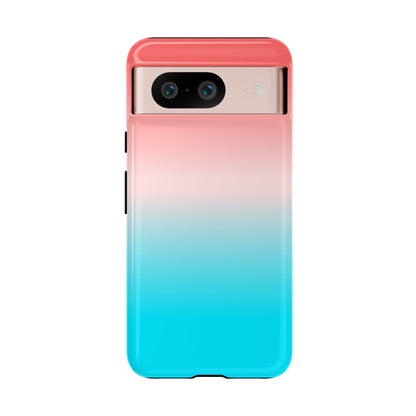 Pink Aqua Gradient Tough Phone Case