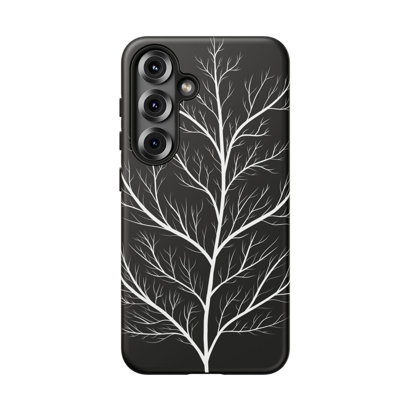 White Tree Silhouette Tough Phone Case
