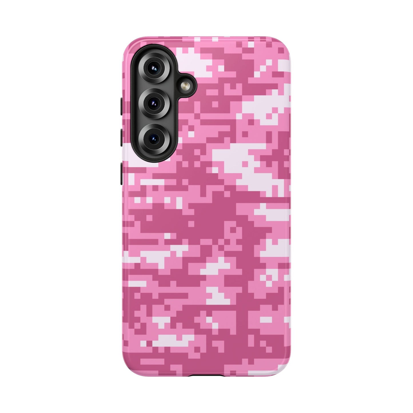 Pink pixel Camo Design Tough Phone Case