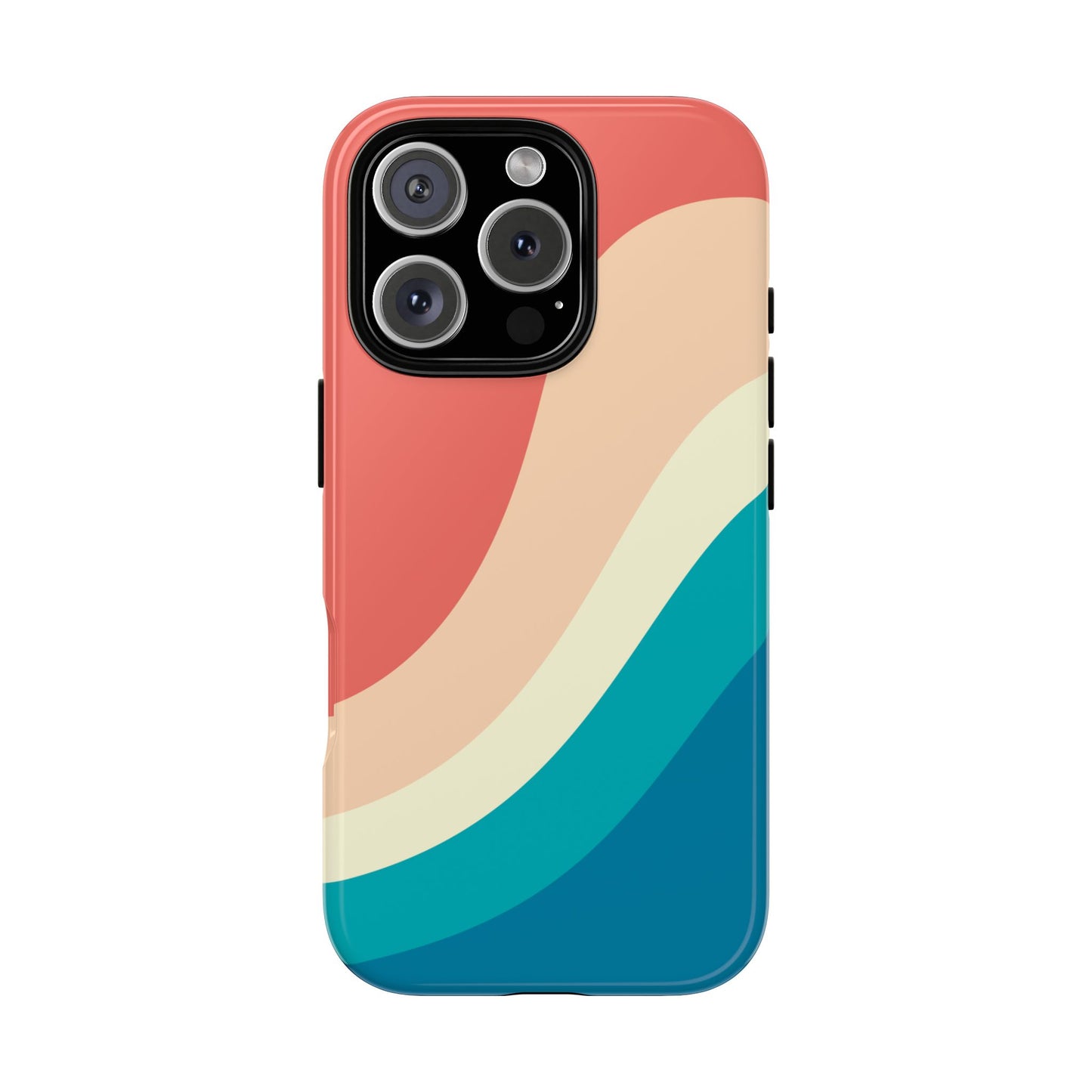 Retro Sunset Wave Tough Phone Case