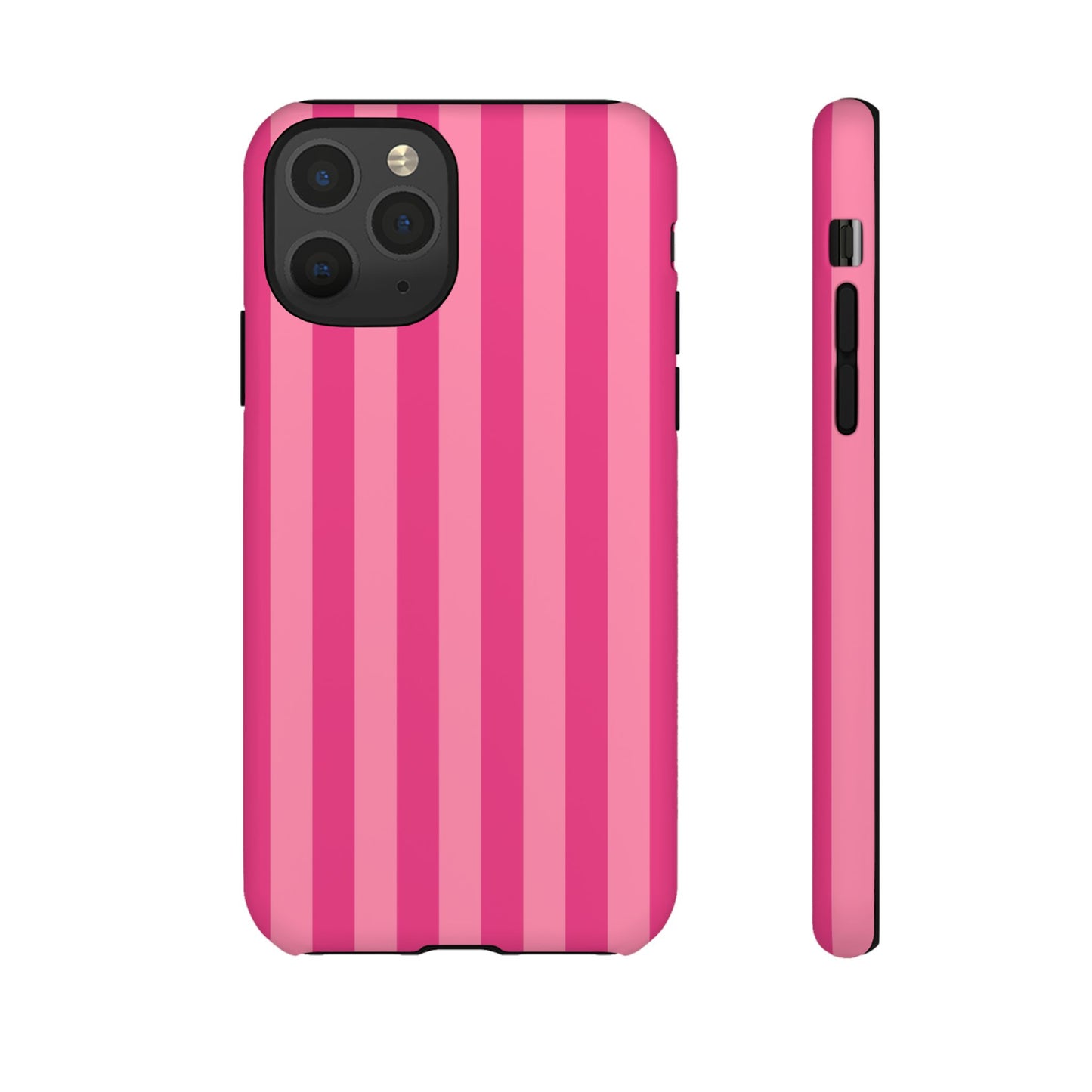Pink Candy Stripe Tough Phone Case