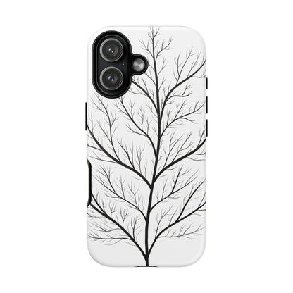Black Branch Tree Tough Phone Case