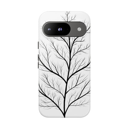 Black Branch Tree Tough Phone Case