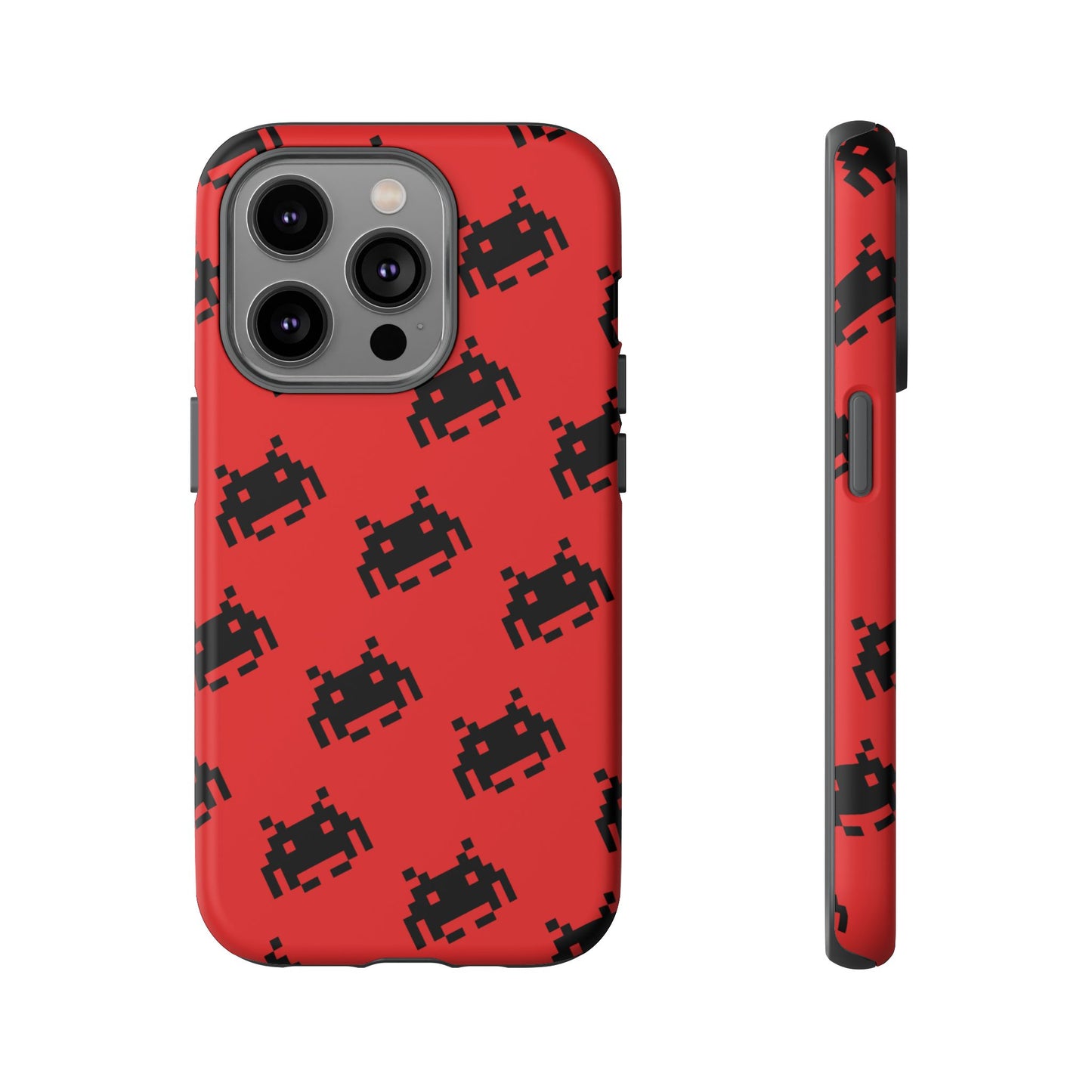 Red Pixel Alien Tough Phone Case