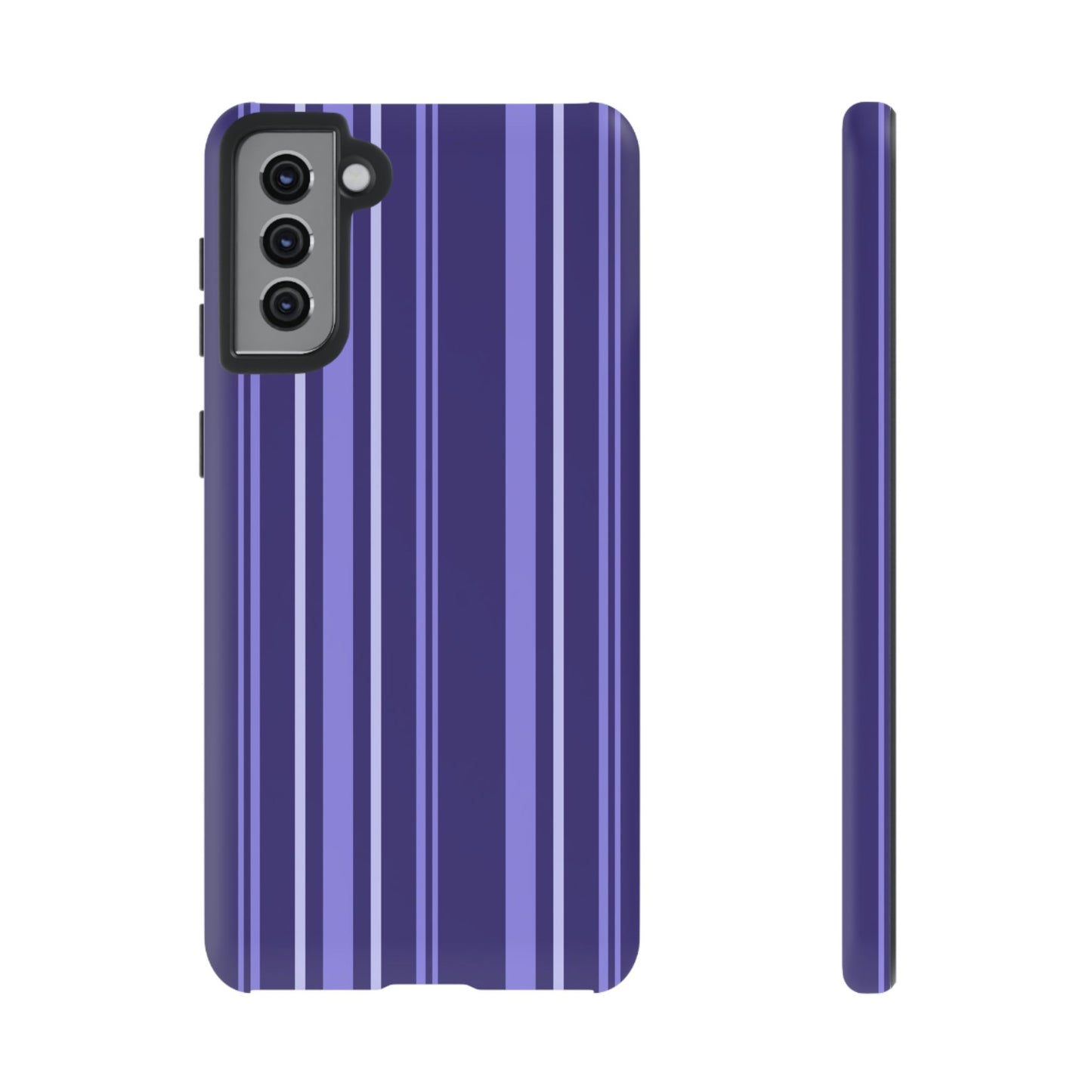 Berry Violet Stripe Tough Phone Case