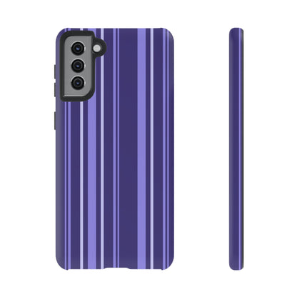 Berry Violet Stripe Tough Phone Case
