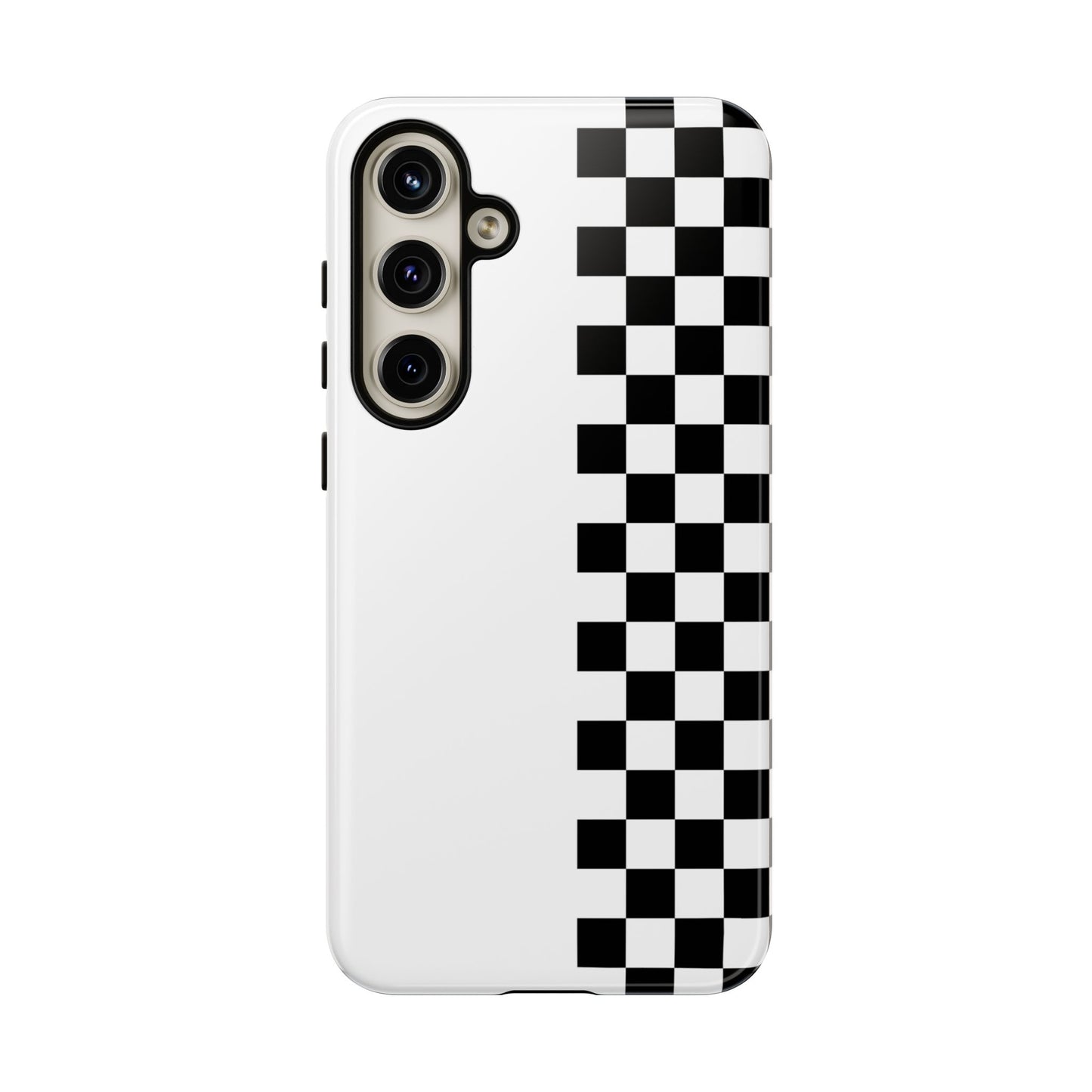 Checker Stripe Tough Phone Case