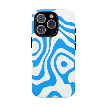 Blue Contour Tough Phone Case